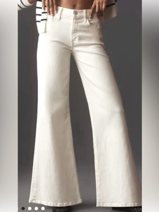 MOTHER Pants - Mother NEW The Hustler Roller Skimp Wide Leg Jeans Fairest of Them All